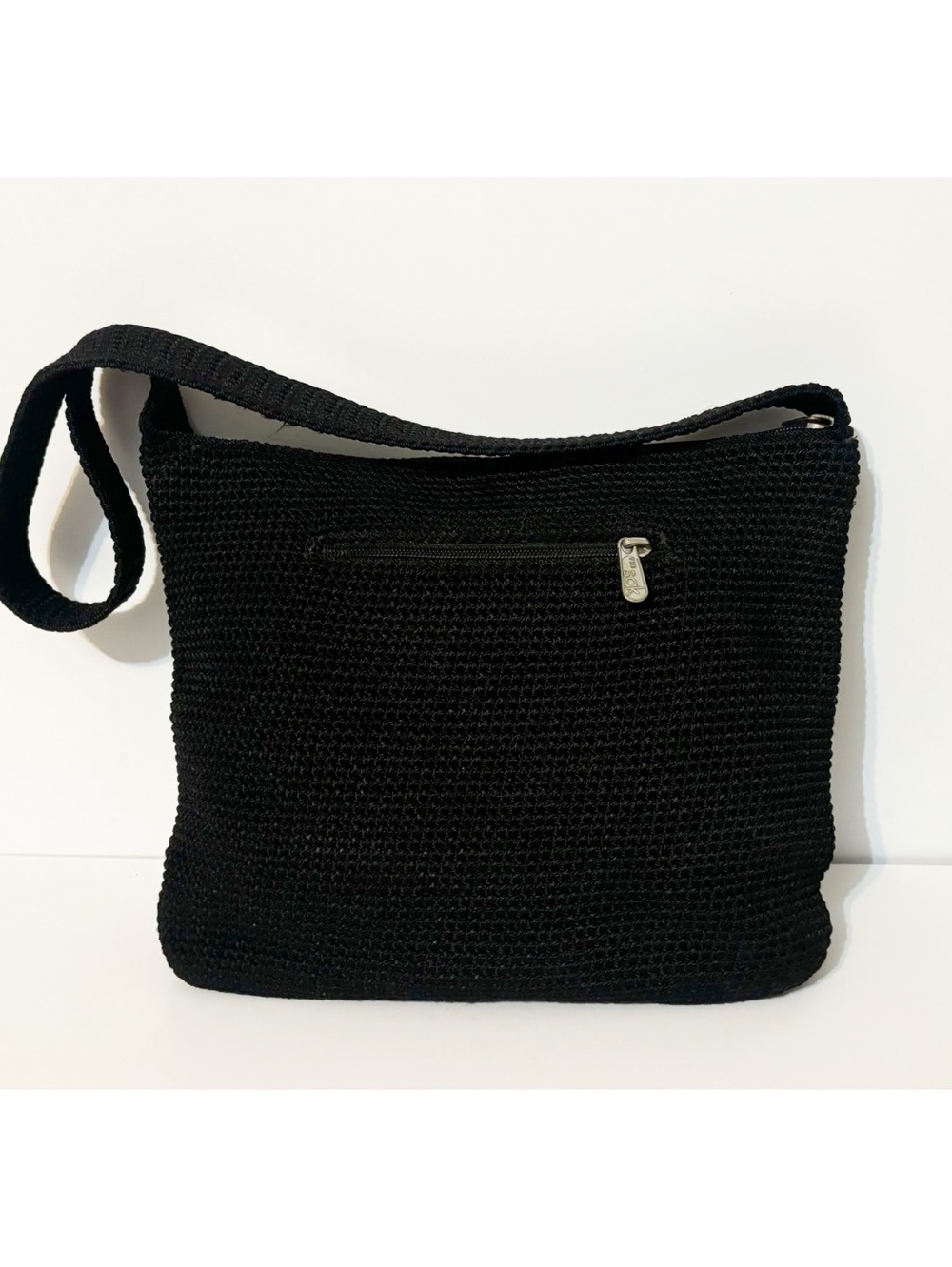 The Sak Black Crocheted Bag, Boho Purse, Shoulder Bag